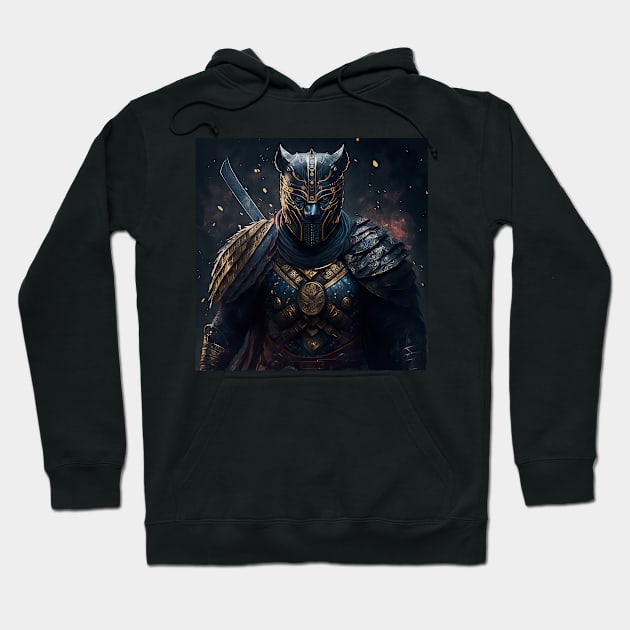 Samurai Panther Hoodie by Abili-Tees